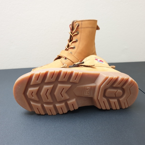 Polo Ralph Lauren Polo Bear Ranger HI II Kids Stylish Boots Shoes Size 3 NEW - Picture 7 of 9